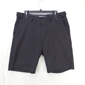 Travis Mathew Shorts Mens 34 Black 10" Inseam Casual Performance Golf Chino